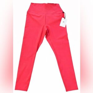 RBX Active Carbon Peached Buttery Soft Ankle Leggings Coral Pink NWT - Large